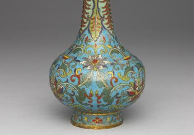 图片[2]-Copper vase in cloisonne enamels, Qing dynasty (1644-1911)-China Archive